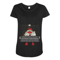 Farther Christmas Breaking And Entering Maternity Scoop Neck T-shirt | Artistshot