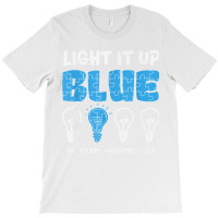 Light It Up Blue Autism Awareness April Mom Dad Kids Puzzle T Shirt T-shirt | Artistshot