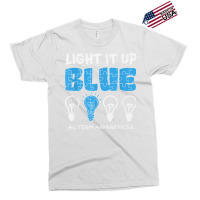 Light It Up Blue Autism Awareness April Mom Dad Kids Puzzle T Shirt Exclusive T-shirt | Artistshot