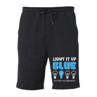 Light It Up Blue Autism Awareness April Mom Dad Kids Puzzle T Shirt Fleece Short | Artistshot