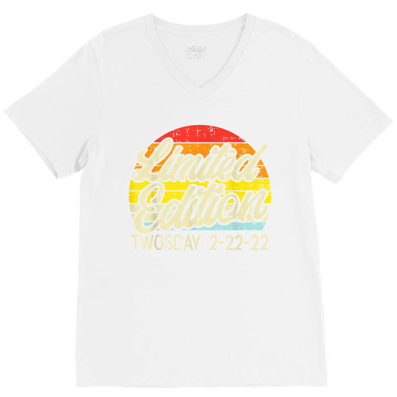 Limited Edition 2 22 22 Retro 2sday 2s Day Men Women Kids T Shirt V-neck Tee | Artistshot