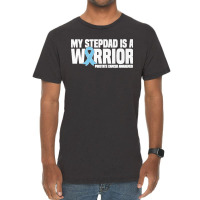 My Stepdad Is A Warrior Prostate Cancer Awareness Premium T Shirt Vintage T-shirt | Artistshot