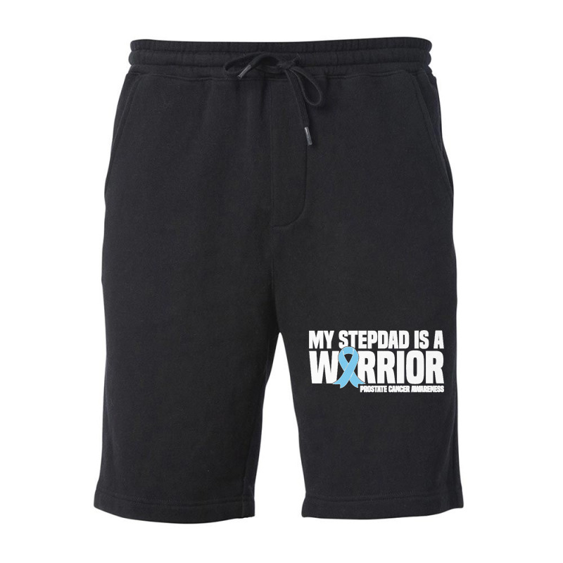 My Stepdad Is A Warrior Prostate Cancer Awareness Premium T Shirt Fleece Short | Artistshot