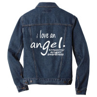 Trisomy Angel Awareness , Funny Support Of Family T Shirt Men Denim Jacket | Artistshot