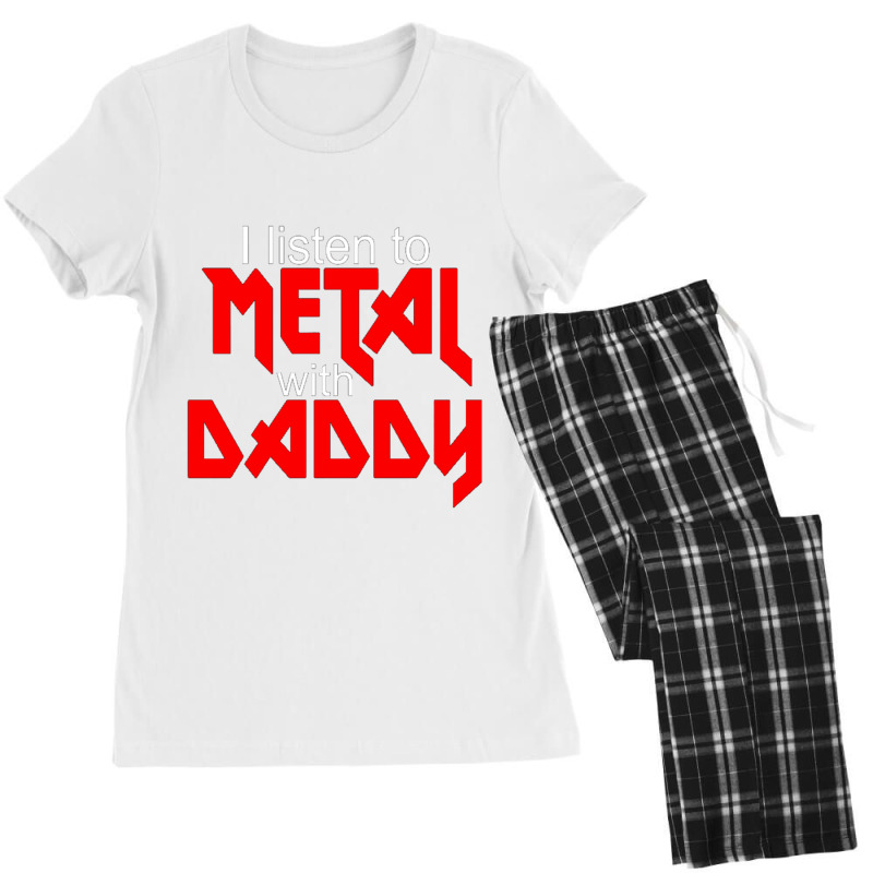 Funny Childrens Dad Daddy Music Rock Thrash Punk Hardcore Women's Pajamas Set by Gretchen Minnis | Artistshot