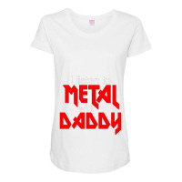 Funny Childrens Dad Daddy Music Rock Thrash Punk Hardcore Maternity Scoop Neck T-shirt | Artistshot