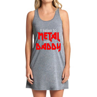 Funny Childrens Dad Daddy Music Rock Thrash Punk Hardcore Tank Dress | Artistshot