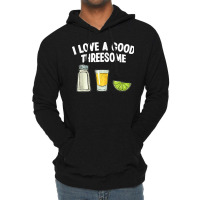 Bartender I Love A Good Threesome Drinking Bartending Barman T Shirt Lightweight Hoodie | Artistshot