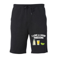 Bartender I Love A Good Threesome Drinking Bartending Barman T Shirt Fleece Short | Artistshot