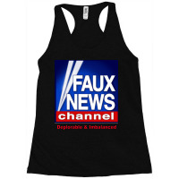 Faux Fox News Channel Deplorable & Imbalanced Political Satire Kid Racerback Tank | Artistshot