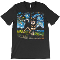 Shiba Inu T  Shirt Black And Tan Shiba Inu Night T  Shirt T-shirt | Artistshot