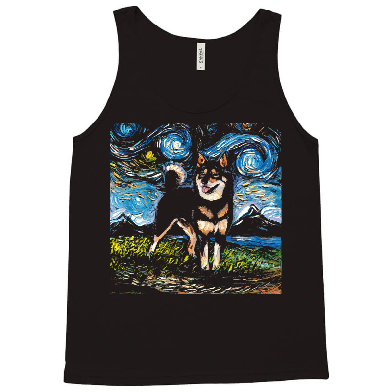 Shiba Inu T  Shirt Black And Tan Shiba Inu Night T  Shirt Tank Top by jaylinconsidine282 | Artistshot