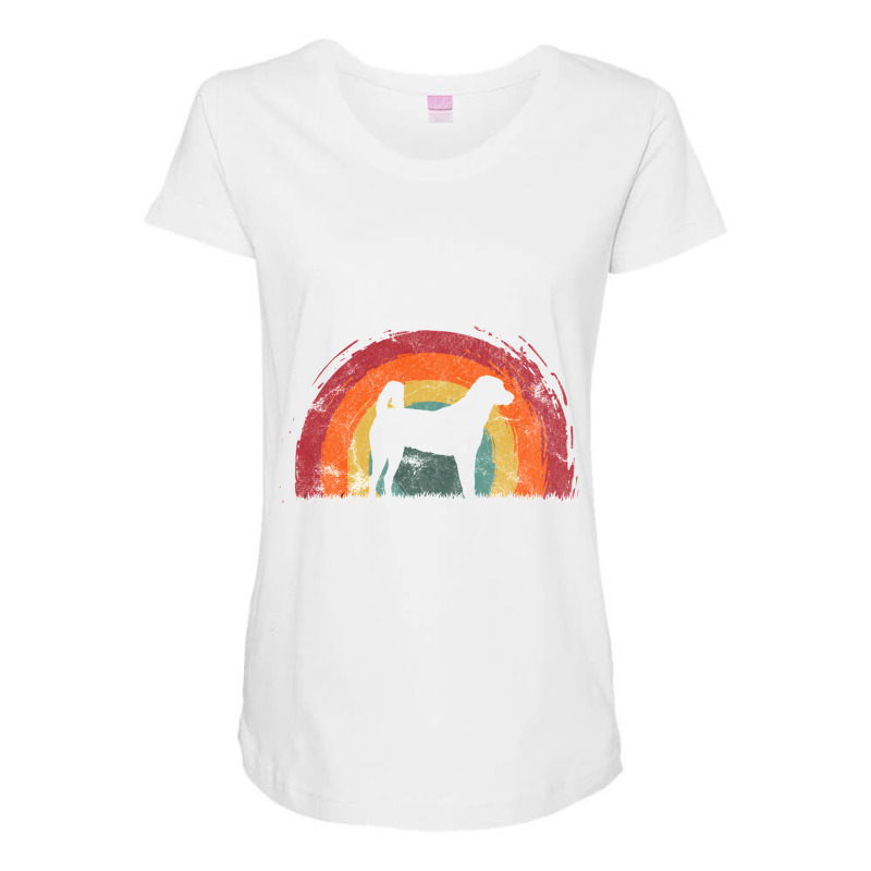 Anatolian Shepherd Vintage Rainbow Dog Men Women Sweatshirt Maternity Scoop Neck T-shirt by CharlesLCross | Artistshot