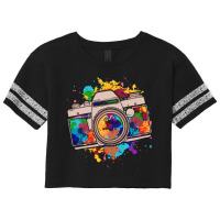 Photography T  Shirt Photograph Colorful Camera Photo Photographer Pho Scorecard Crop Tee | Artistshot