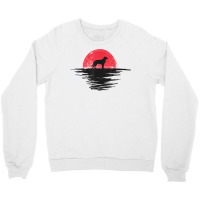 Chinook Japanese Sunset Retro Dog Red T Shirt Crewneck Sweatshirt | Artistshot