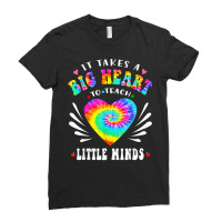 Groovy Retro It Takes A Big Heart To Teach Little Minds T Shirt Ladies Fitted T-shirt | Artistshot