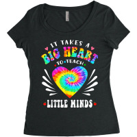 Groovy Retro It Takes A Big Heart To Teach Little Minds T Shirt Women's Triblend Scoop T-shirt | Artistshot