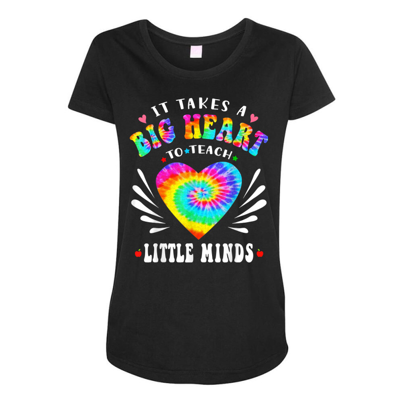 Groovy Retro It Takes A Big Heart To Teach Little Minds T Shirt Maternity Scoop Neck T-shirt by cucciailleveretcq | Artistshot