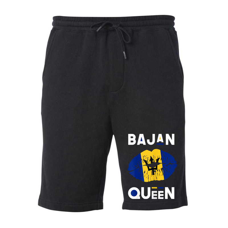 Womens Bajan Queen Shirt Barbados Flag Lips Barbadian Pride T Shirt Fleece Short by apolitery | Artistshot