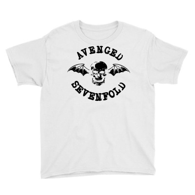 Avenged Sevenfold Black Logo Youth Tee Designed By Republic Of Design