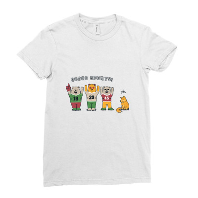 Crowd-cheering? No Thanks, Team Family Bear Ladies Fitted T-shirt Designed By Tmax