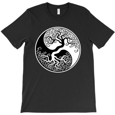 Tree Of Life Yin Yang T-shirt Designed By Ricky E Murray