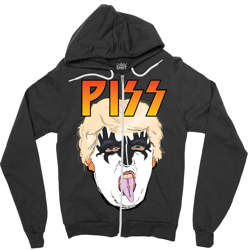 Piss Hog Trump Shirt Zipper Hoodie | Artistshot