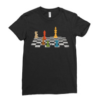 Chess Grandmaster Checkerboard Chess Board Checkmate Chess T Shirt Ladies Fitted T-shirt | Artistshot