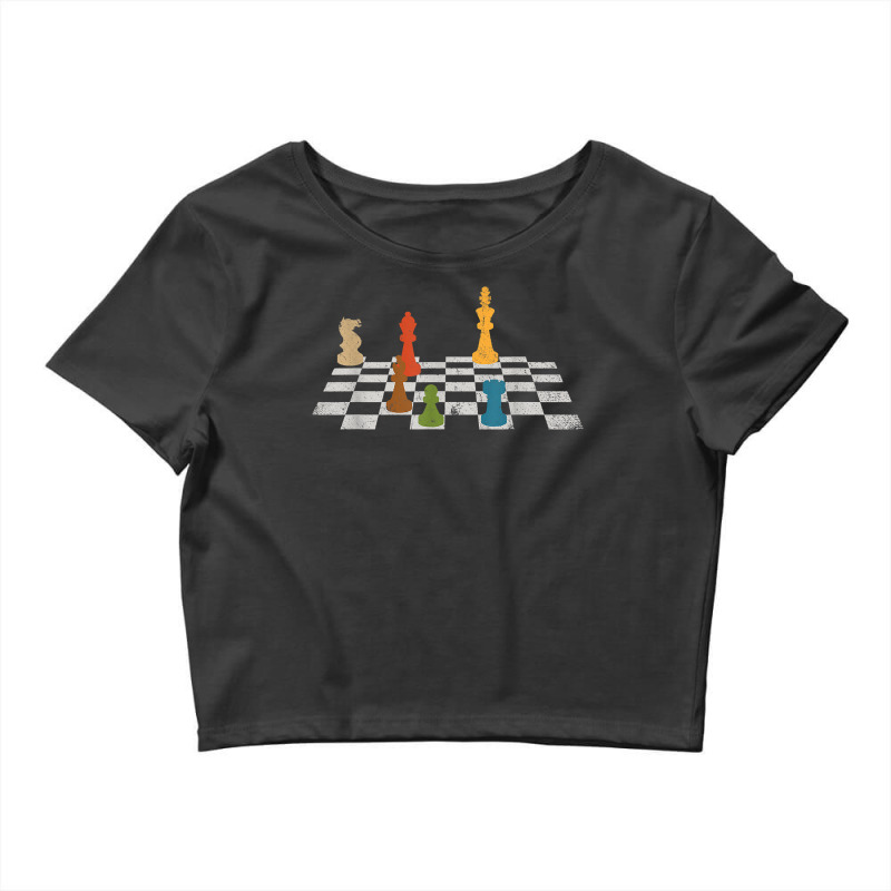 Chess Grandmaster Checkerboard Chess Board Checkmate Chess T Shirt Crop Top | Artistshot