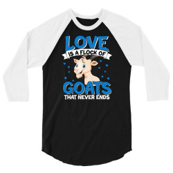 goat goat gift idea for farm friends gift for farmer (4) 3/4 Sleeve Shirt | Artistshot