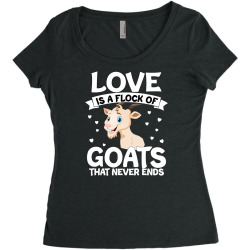 goat goat gift idea for farm friends gift for farmer (6) Women's Triblend Scoop T-shirt | Artistshot