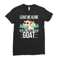 goat goat gift idea for farm friends gift for farmer (2) Ladies Fitted T-Shirt | Artistshot