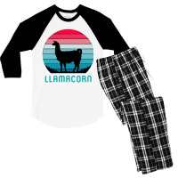 Llamacorn Men's 3/4 Sleeve Pajama Set | Artistshot