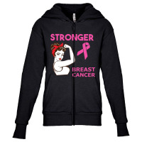 Breast Cancer Fight Youth Zipper Hoodie | Artistshot