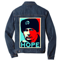 Manifesti Putin Speranza Obama Russia Russia Poster Men Denim Jacket | Artistshot