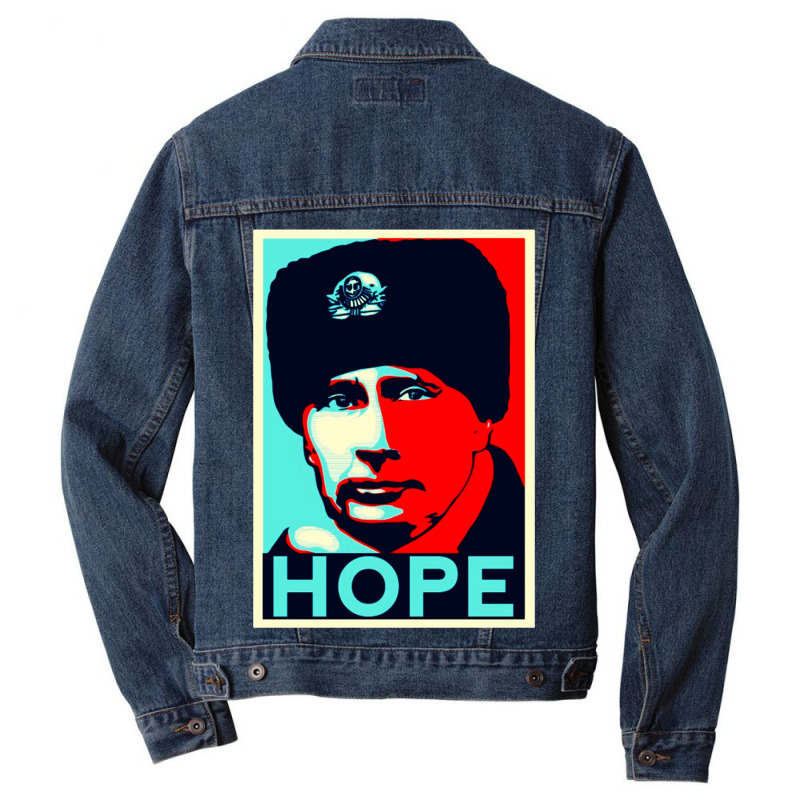 Manifesti Putin Speranza Obama Russia Russia Poster Men Denim Jacket by ALex Marcus | Artistshot