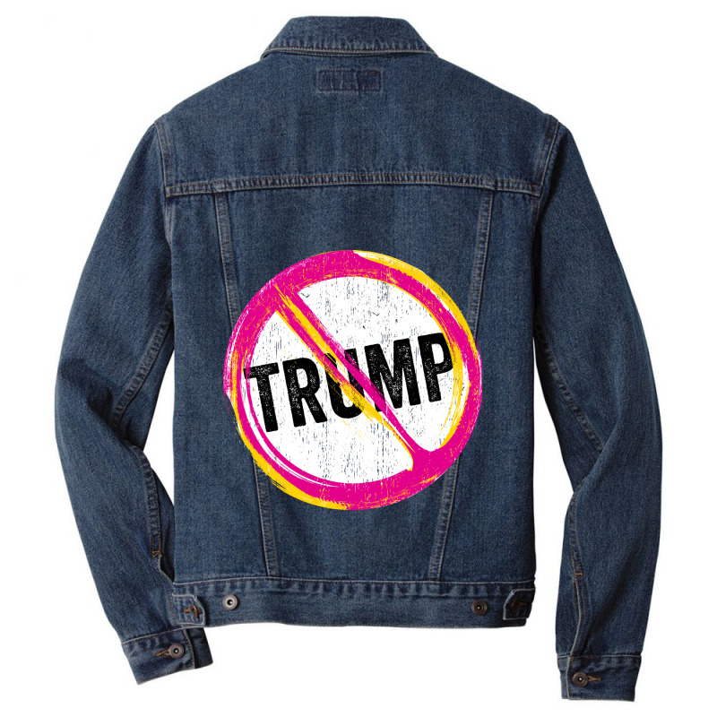 Anti Trump Never Trump Men Denim Jacket | Artistshot