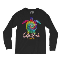 Outer Banks Tie Dye Sea Turtle Carolina Family Vacation T Shirt Long Sleeve Shirts | Artistshot