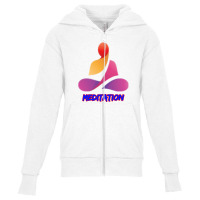 Meditation Youth Zipper Hoodie | Artistshot