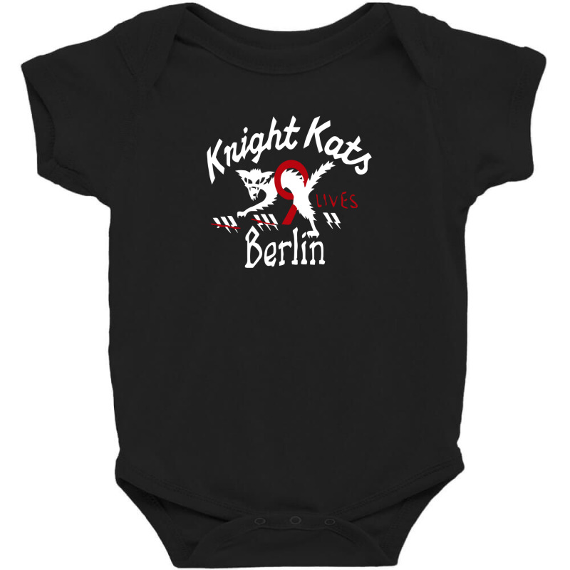 He Knight Kats Berlin 9 Lives Beige Johnson Motors Baby Bodysuit by harry sul | Artistshot