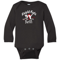 He Knight Kats Berlin 9 Lives Beige Johnson Motors Long Sleeve Baby Bodysuit | Artistshot