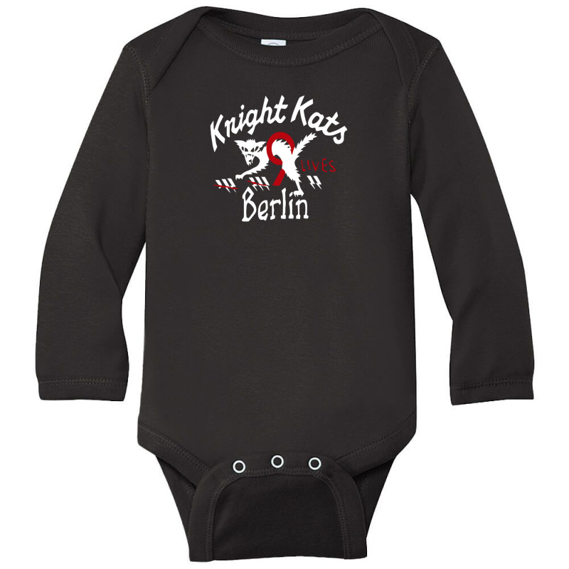 He Knight Kats Berlin 9 Lives Beige Johnson Motors Long Sleeve Baby Bodysuit by harry sul | Artistshot