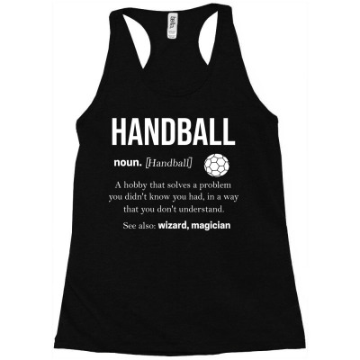 Handball Sport Jump Shot Women Handball Hobby (13) Racerback Tank Designed By Chuart