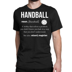 handball sport jump shot women handball hobby (13) Classic T-shirt | Artistshot