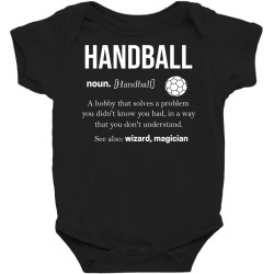 handball sport jump shot women handball hobby (13) Baby Bodysuit | Artistshot