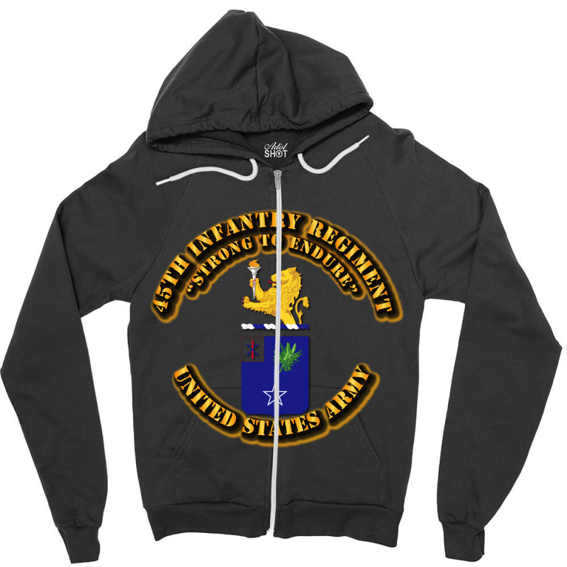 Coa 45th Infantry Regiment Zipper Hoodie by moonlight2270 | Artistshot