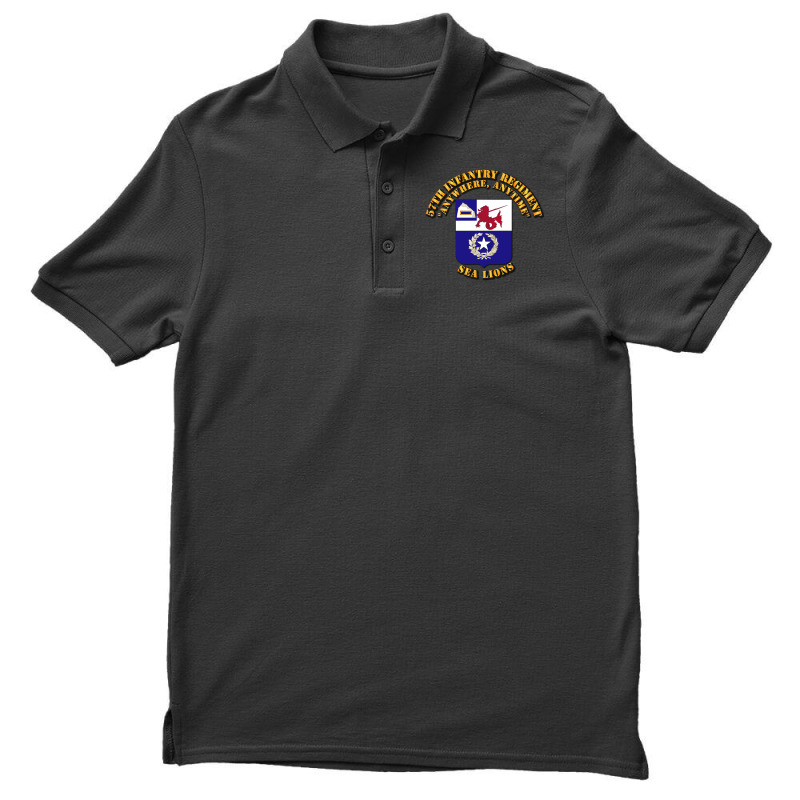 Coa 57th Infantry Regiment Men's Polo Shirt by moonlight2270 | Artistshot