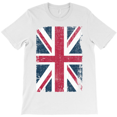Britain Grunge Flag T-shirt Designed By Sengul
