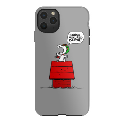 Snoopy: Curse You Red Baron! Iphone 11 Pro Max Case Designed By Pop Cultured