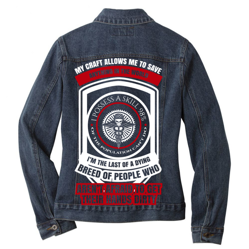 Combat Medics Ladies Denim Jacket by moonlight2270 | Artistshot